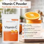 Vitamin C Powder 200g - Ascorbic Acid | 100% Pure British Pharmaceutical Grade | Non-GMO | Scoop Included