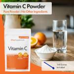 Vitamin C Powder 200g - Ascorbic Acid | 100% Pure British Pharmaceutical Grade | Non-GMO | Scoop Included