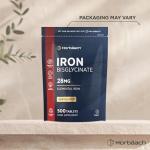 Iron Tablets High Strength 28mg | 500 Tablets (8+ Months Supply) | Highly Bioavailable | Elemental Iron From 163mg Ferrous Bisglycinate | Vegan | Supplement for Men & Women | By Horbaach