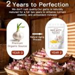 Aged Garlic Extract - 300 Count 7500mg Odorless Organic Garlic, 2 Years Aged Garlic Extract Serum, Vegetarian, Antioxidant Wellness