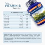 Zipvit Vitamin B Complex, 100% NRV of All 8 B Vitamins, 1 Year Supply, Supports Energy, Mental Performance & Immunity