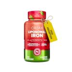 ORZAX Iron Supplement 25 mg -Liposomal Technology- High Bioavailability 90 Vegetable Capsules, Non-Constipating, Non-GMO & Gluten Free, for Women, Men, Adults