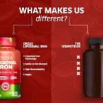 ORZAX Iron Supplement 25 mg -Liposomal Technology- High Bioavailability 90 Vegetable Capsules, Non-Constipating, Non-GMO & Gluten Free, for Women, Men, Adults