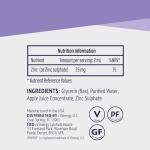 Vimergy Organic Liquid Zinc, 57 Servings - Alcohol Free Zinc Sulfate - Supports Immune Health & Metabolism - Antioxidant - Gluten-Free, Non-GMO, Kosher, Vegan & Paleo Friendly (115 ml)