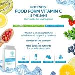 Natural Vitamin C 120 Capsules – Optimum Absorption All-Natural Food Form - Gentle & Non-Acidic - Packed with Bioflavonoids, Pectins, Essential Oils & phytonutrients - NO Synthetic ascorbic Acid