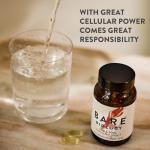 Bare Biology 1,700mg Omega-3 Super-Strength Fish Oil - Life & Soul Daily Omega 3 Capsules (1 Month Supply - 60 Capsules) 1,100mg EPA and 500mg DHA, Supports Heart, Brain Function & Eye Health