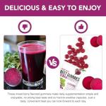 Beetroot Gummies, 4000mg Organic Beetroot Extract Supplement High-Concentration 8 in 1 Beetroot Supplement with Vitamin C, B12 CoQ10 Grape Seed Extracts, Boost Energy Levels & Heart Health 90Chews