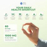 Baking Beauty and Beyond Green Tea Tablets 1000mg High Strength - Vegan, Non-GMO, Natural and Pure Supplement for Healthy, Weight Management and Heart Health (Pack of 60)