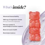 Kids Magnesium Gummies - 546 Mg Magnesium Citrate Providing 60 mg of Magnesium - Alternative to Magnesium Glycinate – 30 Gummies - 1 Month Supply Magnesium Supplements - Vegan - Gluten Free - Novomins