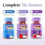 Kids Magnesium Gummies - 546 Mg Magnesium Citrate Providing 60 mg of Magnesium - Alternative to Magnesium Glycinate – 30 Gummies - 1 Month Supply Magnesium Supplements - Vegan - Gluten Free - Novomins