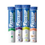 Fast&Up Reload – Energising Electrolyte Drink - Variety Pack - 80 Effervescent Hydration Tablets - Added Vitamin C & B12 - Vegan+F21