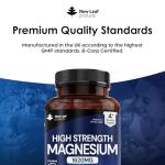 Magnesium Citrate Capsules 1620mg - 240 Fill - Super Strength Supplements - with 500mg Elemental Vegan Magnesium - Not Tablets or Gummies - Muscle & Sleep Support (Four Months Supply)