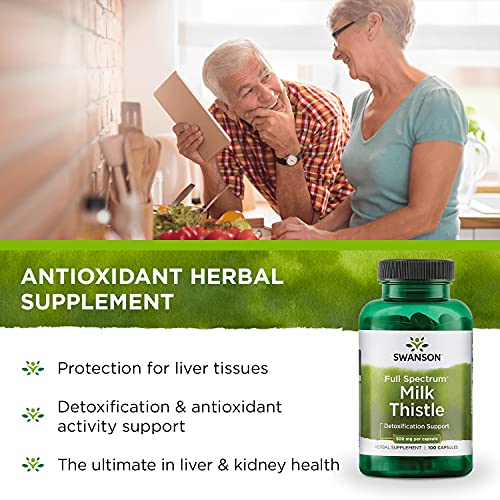Milk Thistle 500mg – 100 Caps for Liver Support