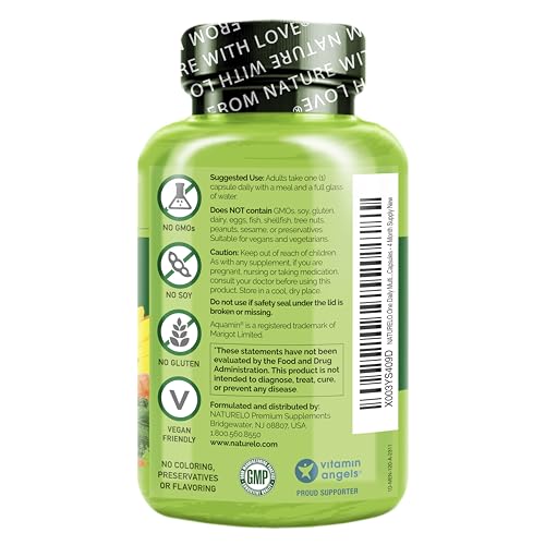 Male Energy Boosting Multivitamin - NATURELO 120 Capsules