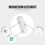 Magnesium Glycinate Supplements 1500mg & Vitamin B6-120 High Strength Capsules - 1500mg of Magnesium Providing 315mg Elemental Magnesium (Bisglycinate) - Pure Active Ingredient