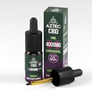 AZTEC CBD Highest Strength CBD Oil 40% 4000MG 10 ml | Hemp Oil Base | NO MCT