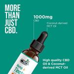 CBDfx 1000mg CBD High Strength CBD Oil, Improved Purity, All Natural, Vegan, Non-GMO, Broad Spectrum, Blended with MCT Oil, No THC, 30ml (30 Days)