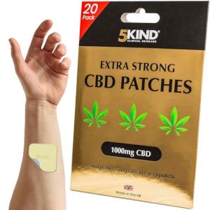 Extra Strong CBD Patches 1000mg - Pack of 20-50mg CBD & 5mg CBG in Every Patch - Calming Cannabidiol, Cannabigerol & Hemp Patches - Natural Patch Made in UK