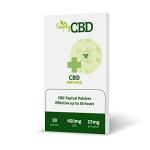 Simply CBD Patches - 30 CBD Topical Patches - 15mg Per Patch White