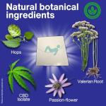 Natural Sleep Patches for Adults, Drug-Free Sleeping, Jet Lag Aid. Valerian, CBD Isolate, Passionflower & Hops, Overnight Sleep Support, Waterproof, Hypoallergenic, UK Made, 15 Nights’ Supply