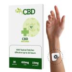 Simply CBD Patches - 30 CBD Topical Patches - 15mg Per Patch White
