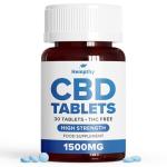 Hempthy CBD Tablets 1500mg: High Strength Cannabidiol Capsules for Pain Relief, Stress & Anxiety - Vegan, Gluten-Free CBD Capsules, CBD Edibles - CBD Anxiety & Pain - Made from Cannabidiol