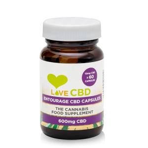 Love CBD Capsules | 600mg Broad Spectrum | 60 Capsules | Vegan Friendly | UK Made