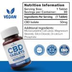 Hempthy CBD Tablets 1500mg: High Strength Cannabidiol Capsules for Pain Relief, Stress & Anxiety - Vegan, Gluten-Free CBD Capsules, CBD Edibles - CBD Anxiety & Pain - Made from Cannabidiol