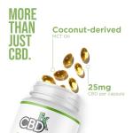 CBDfx 1500mg CBD High Strength Broad Spectrum Soft Gel CBD Capsules, 25mg CBD per Capsule, Organic, Gluten-Free, 60 Capsules in Total (30-60 Days)