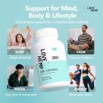 Love Hemp Capsules 60Pieces 300mg/Mild Strength 10mg per Tablet Made in UK- CBD Supplements with MCT Oil, Vegan & Gluten-Free CBD Capsules, Natural Daily Health Hemp Extract for Relaxation & Comfort