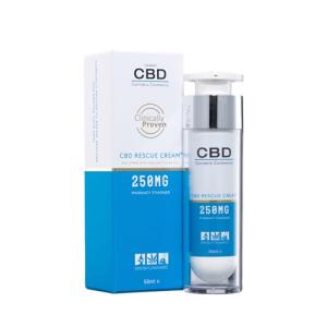 Canabidol - Clinically Proven CBD Rescue Cream, 250 mg CBD, 50 ml Airless Pump Bottle, Cannabis Sativa L and Containing 100s of Cannabis Derived Phytochemicals