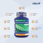 Zipvit Hemp Oil 1000mg Supplement, 360 Softgel Capsules of Hemp Seed Oil. 12 Months Supply.