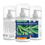 Zipvit Hemp Seed Oil Cream for Joint & Muscle, Sports Massage Gel with Hemp Seed Oil 300ml