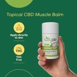 Simply CBD Muscle Balm - 400MG of CBD - Eucalyptus and Peppermint White