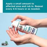 CBDfx 1000mg CBD High Strength Muscle & Joint Cream with Caffeine, Menthol and White Willow Bark, Cooling CBD Cream, Cruelty Free, 50ml Hemp Cream