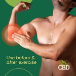 Simply CBD Muscle Balm - 400MG of CBD - Eucalyptus and Peppermint White