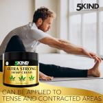 5kind Extra Strong Hemp Cream 300ml - High Strength Hemp Oil and Arnica Cream - for Massaging Joints & Muscles, Lower Back, Feet, Knees, Neck & Shoulders - Rich in Natural Extracts
