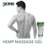 5kind Hemp Active Gel 100ml - High Strength Formula - Natural Hemp Massage Gel for Back, Muscles, Feet, Knees, Neck & Shoulders - Muscle Rub Rich in Natural Extracts