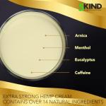 5kind Extra Strong Hemp Cream 300ml - High Strength Hemp Oil and Arnica Cream - for Massaging Joints & Muscles, Lower Back, Feet, Knees, Neck & Shoulders - Rich in Natural Extracts
