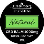 Natural CBD Balm 30g 1000mg with Organic Hemp Oil, Beeswax & Vitamin E – High Strength CBD Muscle Balm for Muscles & Skin