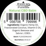 Natural CBD Balm 30g 1000mg with Organic Hemp Oil, Beeswax & Vitamin E – High Strength CBD Muscle Balm for Muscles & Skin