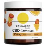 Cannaray CBD Gummies, 900mg | High Strength | Delicious Natural Orange | Sleep Well | Feel Calm | Reduce Anxiety (30 Gummies) (30 Gummies)