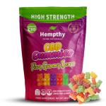 Hempthy High Strength CBD Gummies 1000mg, 20mg x 50 Gummies, HIGH Strength CBD Gummy Bears, 1000mg Total CBD, THC Free, Best UK CBD Gummy Bears, for Pain Relief, Stress Relief & Better Sleep