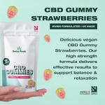 Swiss Peak, High-Strength 3200mg CBD Strawberry Flavoured Gummies, 70 Gummies Per Tub, Non-GMO, All Natural & No THC, Vegan, Gluten-Free | UK-Made