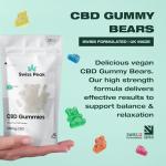Swiss Peak 1200mg CBD Gummies, Delicious Edible Bears, UK-Made, Vegan, THC-Free, Premium CBD for Relaxation & Wellness, On-The-Go Grab Bag – 25 Gummies Per Pack