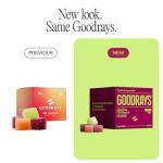 Goodrays - CBD Gummies - High Strength 30 x 25mg Mixed Fruits CBD Edibles - Reduce Stress, Calm Anxiety, Unwind, Improve Sleep, Packaging May Vary
