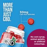 CBDfx 1500mg High Strength Mixed Berry CBD Gummies, 25mg per Gummy, Natural Sleep and Anxiety Support, Vegan Gummies No THC (60x Bottle)
