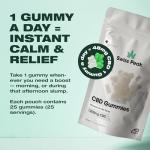 Swiss Peak 1200mg CBD Gummies, Delicious Edible Bears, UK-Made, Vegan, THC-Free, Premium CBD for Relaxation & Wellness, On-The-Go Grab Bag – 25 Gummies Per Pack