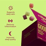 Goodrays - CBD Gummies - High Strength 30 x 25mg Mixed Fruits CBD Edibles - Reduce Stress, Calm Anxiety, Unwind, Improve Sleep, Packaging May Vary