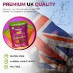 Hempthy High Strength CBD Gummies 1000mg, 20mg x 50 Gummies, HIGH Strength CBD Gummy Bears, 1000mg Total CBD, THC Free, Best UK CBD Gummy Bears, for Pain Relief, Stress Relief & Better Sleep